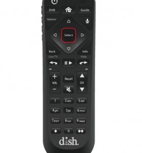 This is a photo of a Dish Wally RV Satellite TV Remote Control DN006801.